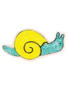 Beaded Snail Patch - Women - Wool Felt/plastic - One Size, Yellow/orange, Wool Felt/plastic, Olympia Le-tan