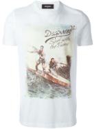 Dsquared2 Logo T-shirt, Men's, Size: Xs, White, Cotton