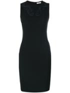 Versace Collection Baroque Embellished Fitted Dress - Black