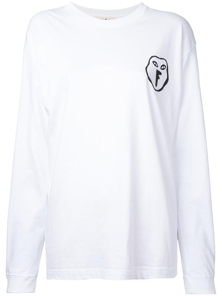 G.v.g.v.flat - Printed Sweatshirt - Women - Cotton - One Size, Women's, White, Cotton