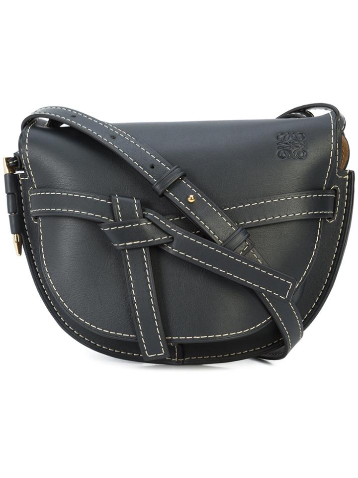 Loewe Gate Saddle Bag - Blue