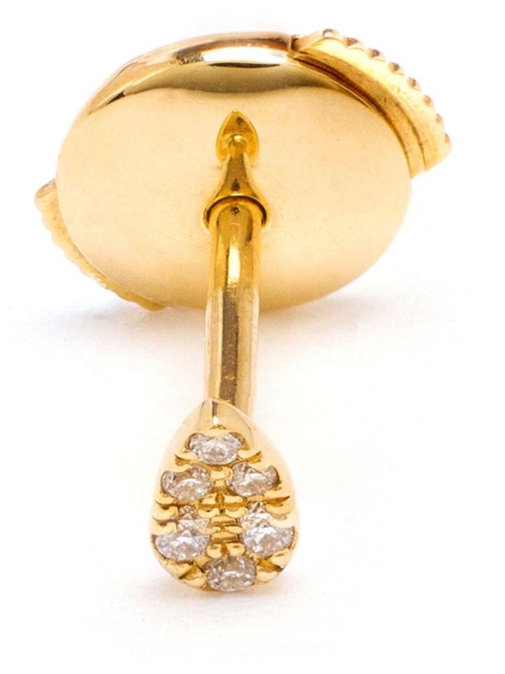 Yvonne Léon 18kt Gold And Pavé Diamond Stud Earring