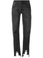 One Teaspoon Awesome Baggies Cropped Jeans - Black