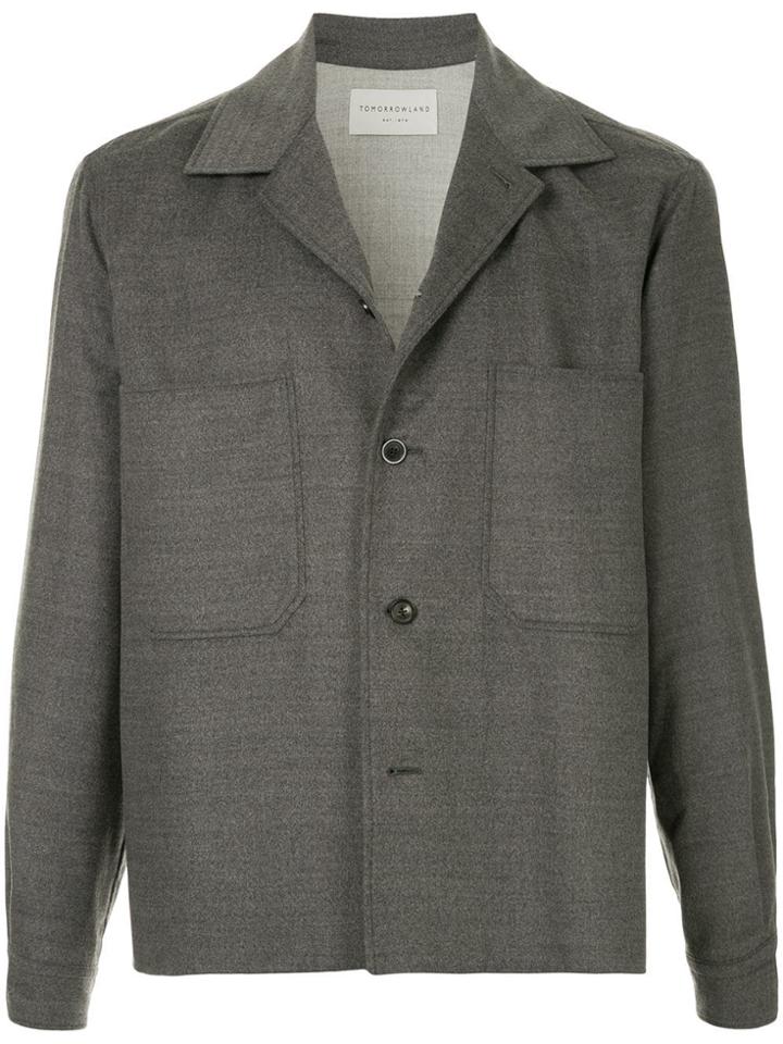 Tomorrowland Buttoned Shirt Jacket - Grey