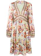 Etro Midi Floral Print Dress - Green