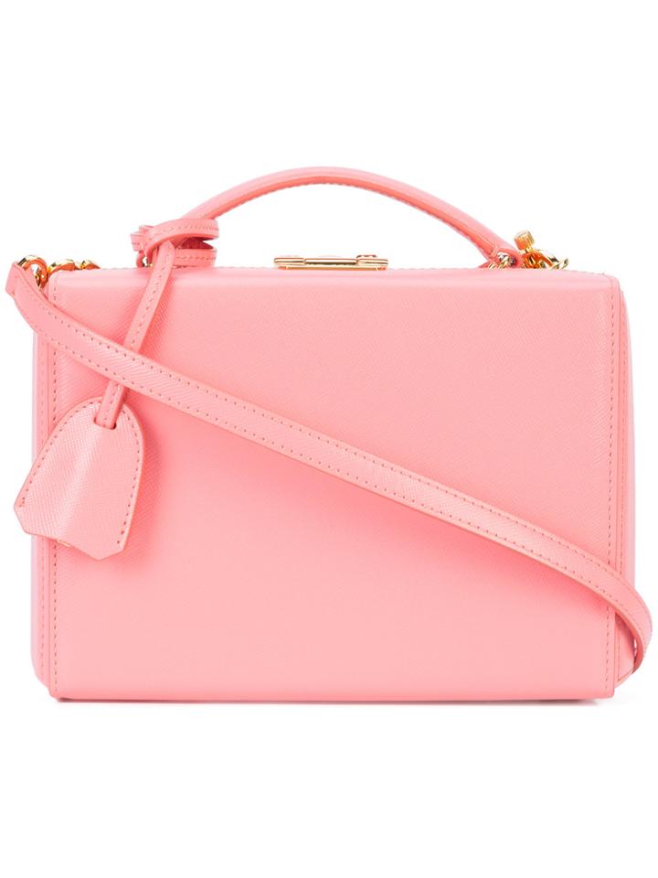 Mark Cross Mini Grace Trunk Bag - Pink & Purple