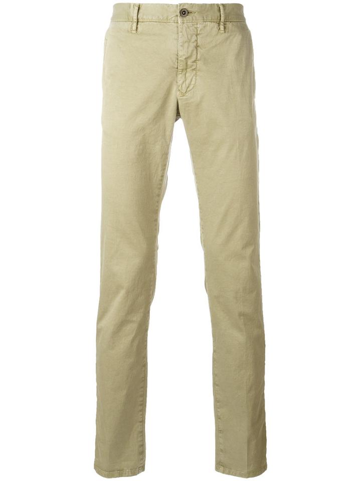 Incotex Tapered Trousers, Size: 36, Green, Cotton/spandex/elastane