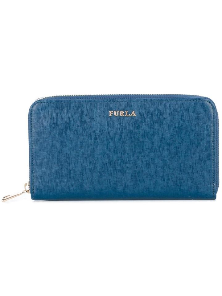 Furla Logo Plaque Purse - Blue