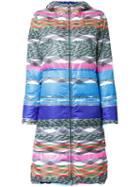 Missoni Padded Hooded Coat, Women's, Size: 40, Polyester