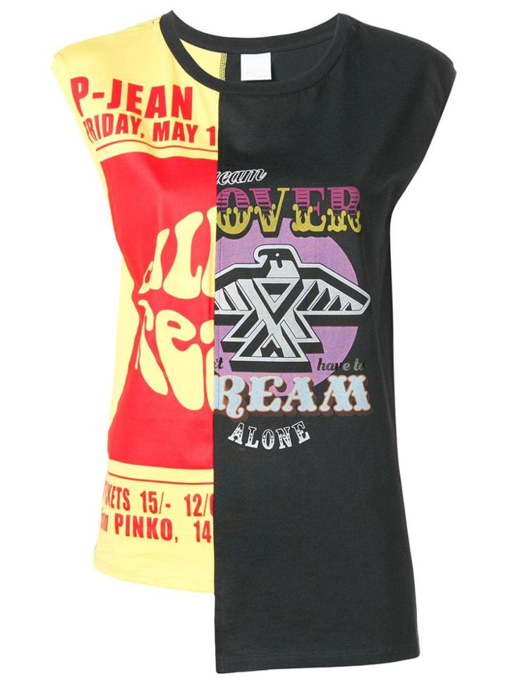 Pinko Tassonomia Patchwork Tank Top - Black