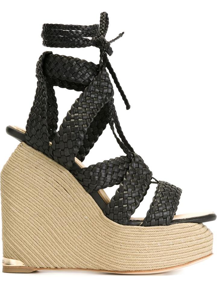 Paloma Barceló Woven Wedge Sandals