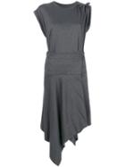 Isabel Marant - Draped Shift Dress - Women - Cotton - 38, Grey, Cotton