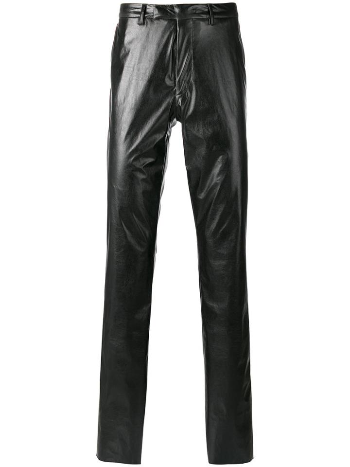 Raf Simons Straight-leg Trousers, Men's, Size: 46, Black, Polyester/polyurethane/cotton