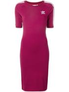 Adidas 3-stripe Midi Dress - Red