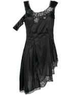 Erika Cavallini Asymmetric Lace Top - Black