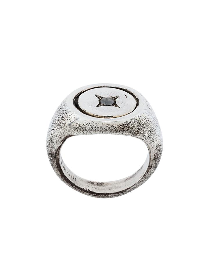 Henson Rose Diamond Flip Ring - Metallic