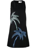 Victoria Beckham - Palm Tree Dress - Women - Silk/cotton - 10, Black, Silk/cotton