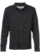 Individual Sentiments Pocket Detail Shirt Jacket - Black