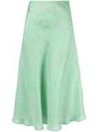 Maggie Marilyn Bias Cut Midi Skirt - Green