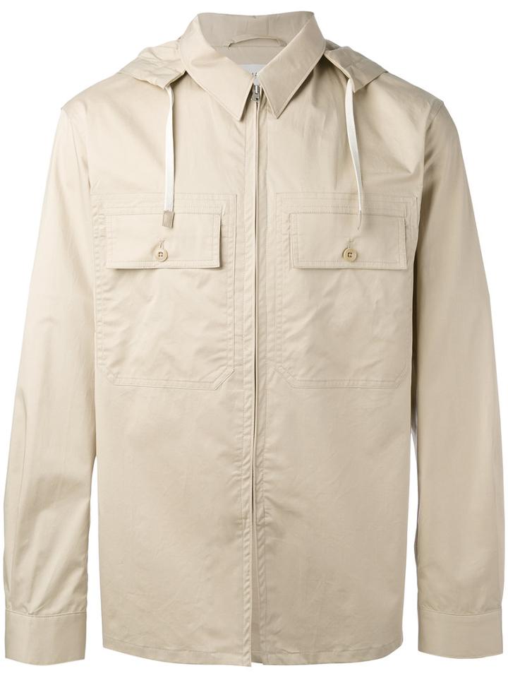 Lemaire - Hooded Jacket - Men - Cotton/spandex/elastane - 50, Nude/neutrals, Cotton/spandex/elastane