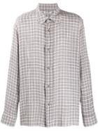 Our Legacy Checked Towel Shirt - Blue