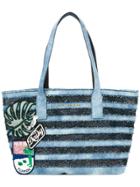 Marc Jacobs Denim Wingman Tote - Blue