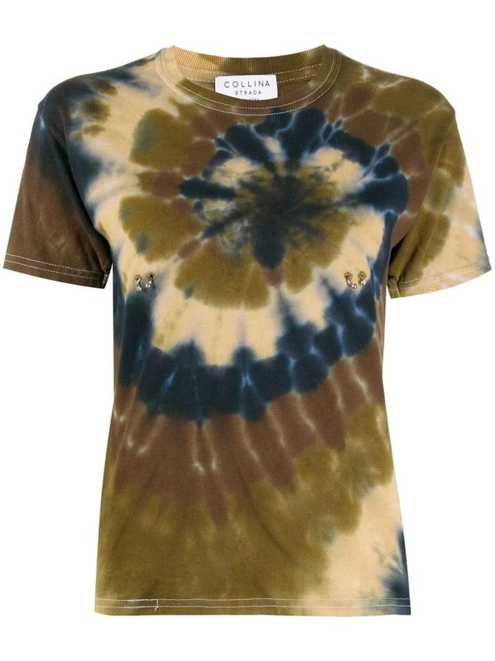 Collina Strada Short Sleeved Tie-dye T-shirt - Green