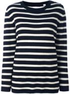 Chinti And Parker 'breton' Pullover, Women's, Size: Large, Blue, Cashmere
