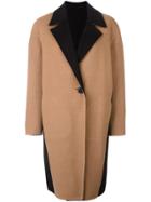Fausto Puglisi Panelled Coat - Brown