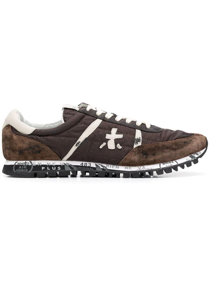 White Premiata Sean Sneakers - Brown