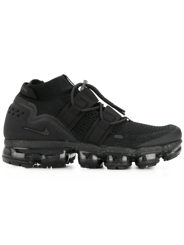 Nike Air Vapormax Flyknit Utility Sneakers - Black