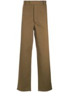 Prada Gabardine Trousers - Brown