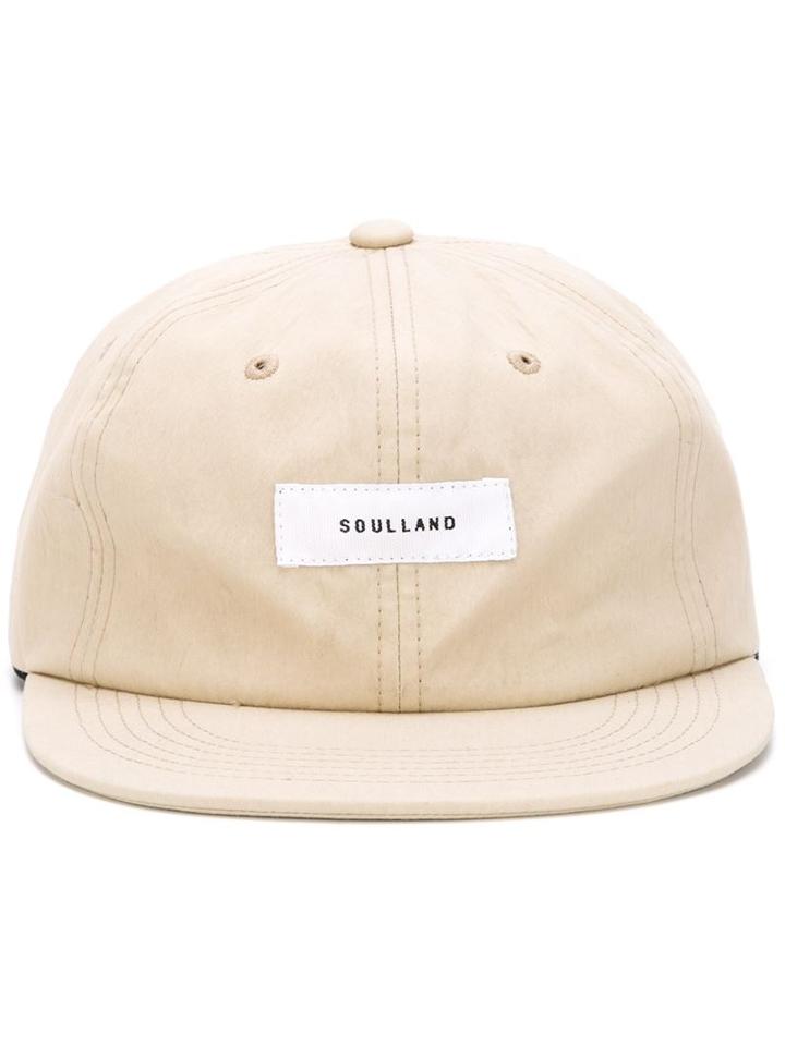 Soulland 'javier' Cap, Men's, Nude/neutrals, Nylon