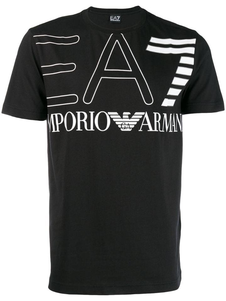 Ea7 Emporio Armani Ea7 - Man - Big Logo Tee - Black