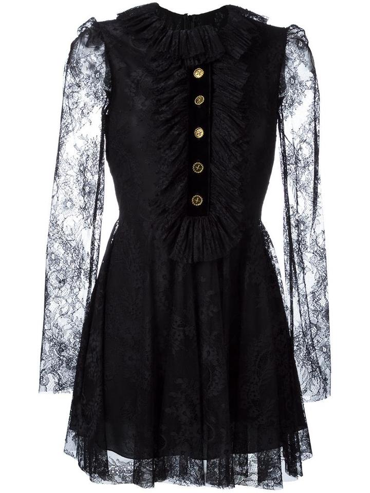 Philosophy Di Lorenzo Serafini Ruffle Lace Dress, Women's, Size: 40, Polyamide