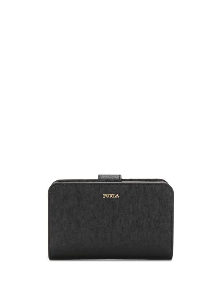 Furla Logo Plaque Purse - Black