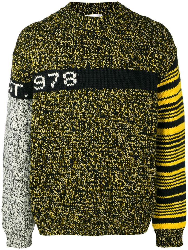 Calvin Klein Jeans Est. 1978 Barcode Detail Jumper - Yellow