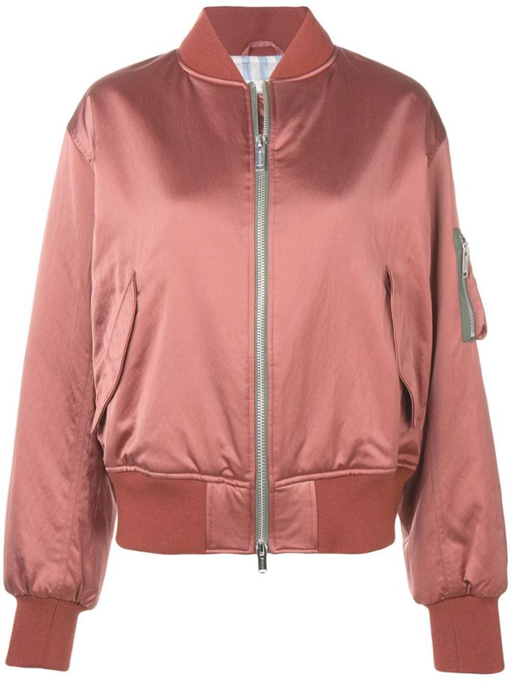 Golden Goose Long Sleeved Bomber Jacket - Pink