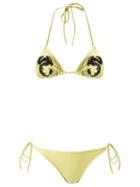 Adriana Degreas Embroidered Bikini Set - Yellow