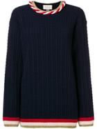 Gucci Cable Knit Jumper - Blue