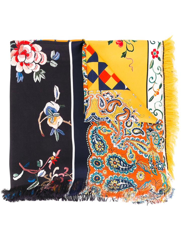 Pierre-louis Mascia Floral Print Scarf, Women's, Silk