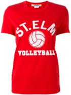Junya Watanabe Comme Des Garçons Volleyball Print T-shirt, Women's, Size: Small, Red, Cotton/polyurethane
