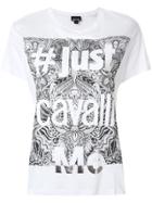 Just Cavalli Logo Design T-shirt - White