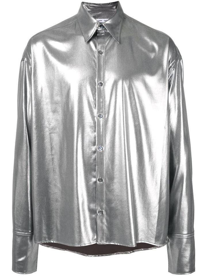 Cmmn Swdn Cecil Light Lame Shirt - Silver