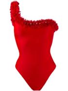 La Reveche Amira One-shoulder Swimsuit - Red