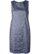 Theory - Sleeveless Dress - Women - Cotton/linen/flax/spandex/elastane/viscose - 8, Blue, Cotton/linen/flax/spandex/elastane/viscose