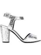 Giuseppe Zanotti Design Emmanuelle Sandals, Women's, Size: 38.5, Grey, Leather