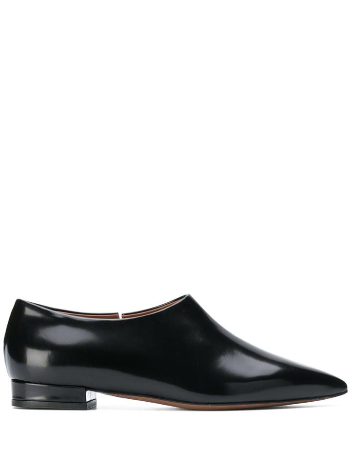 L'autre Chose Patent Leather Loafers - Black