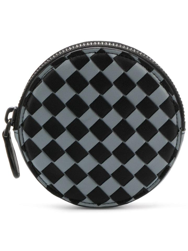 Bottega Veneta Two Tone Circular Purse - Blue