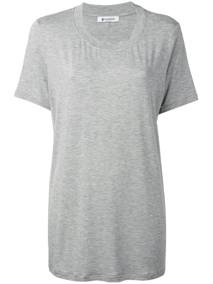 Dondup - Sunbury Long T-shirt - Women - Elastodiene/viscose - S, Grey, Elastodiene/viscose
